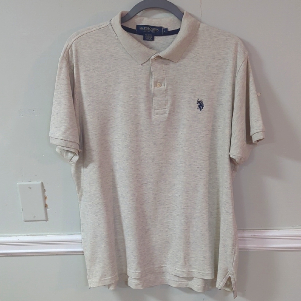 Polo by Ralph Lauren Men's Cream Polo Shirt